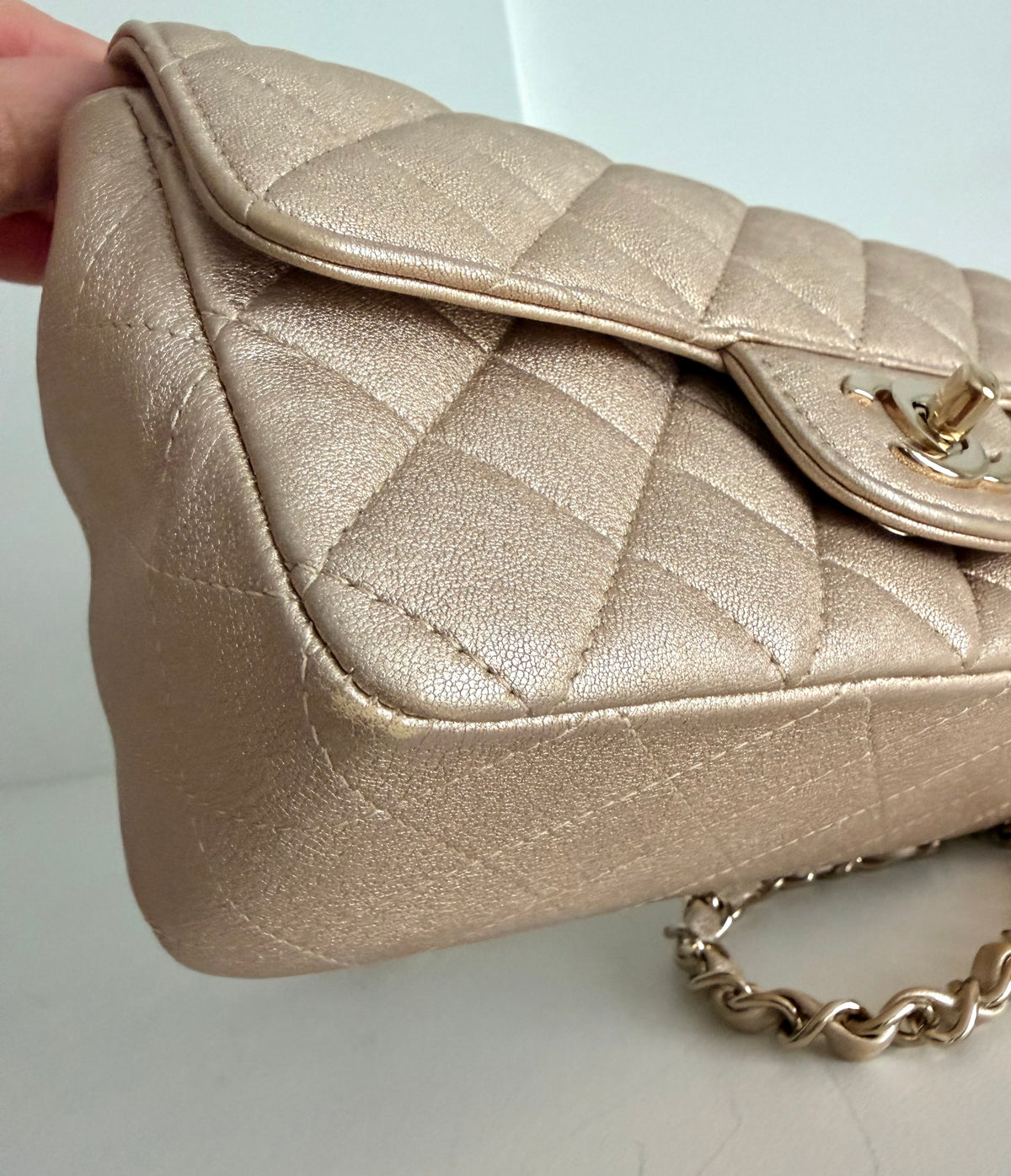 Chanel Mini Classic Gold On Gold