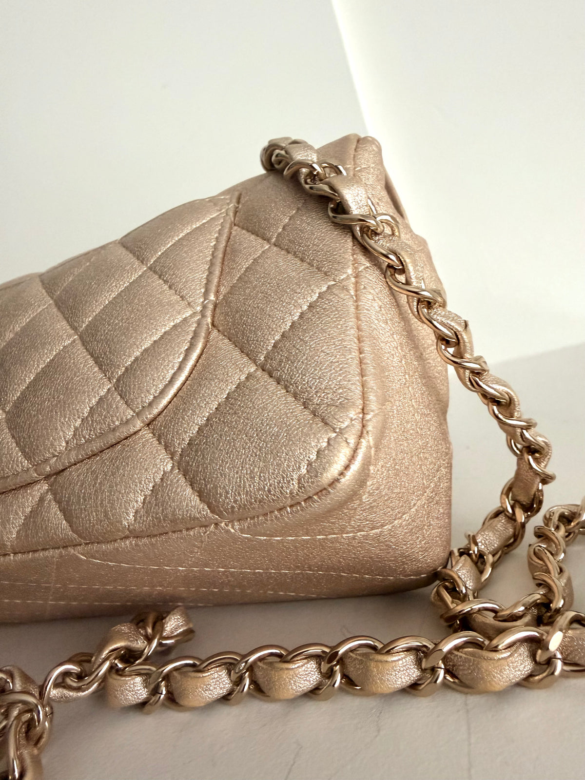 Chanel Mini Classic Gold On Gold