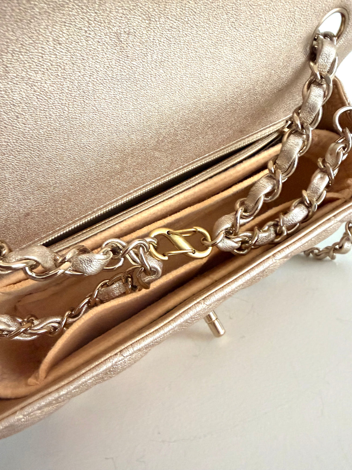 Chanel Mini Classic Gold On Gold