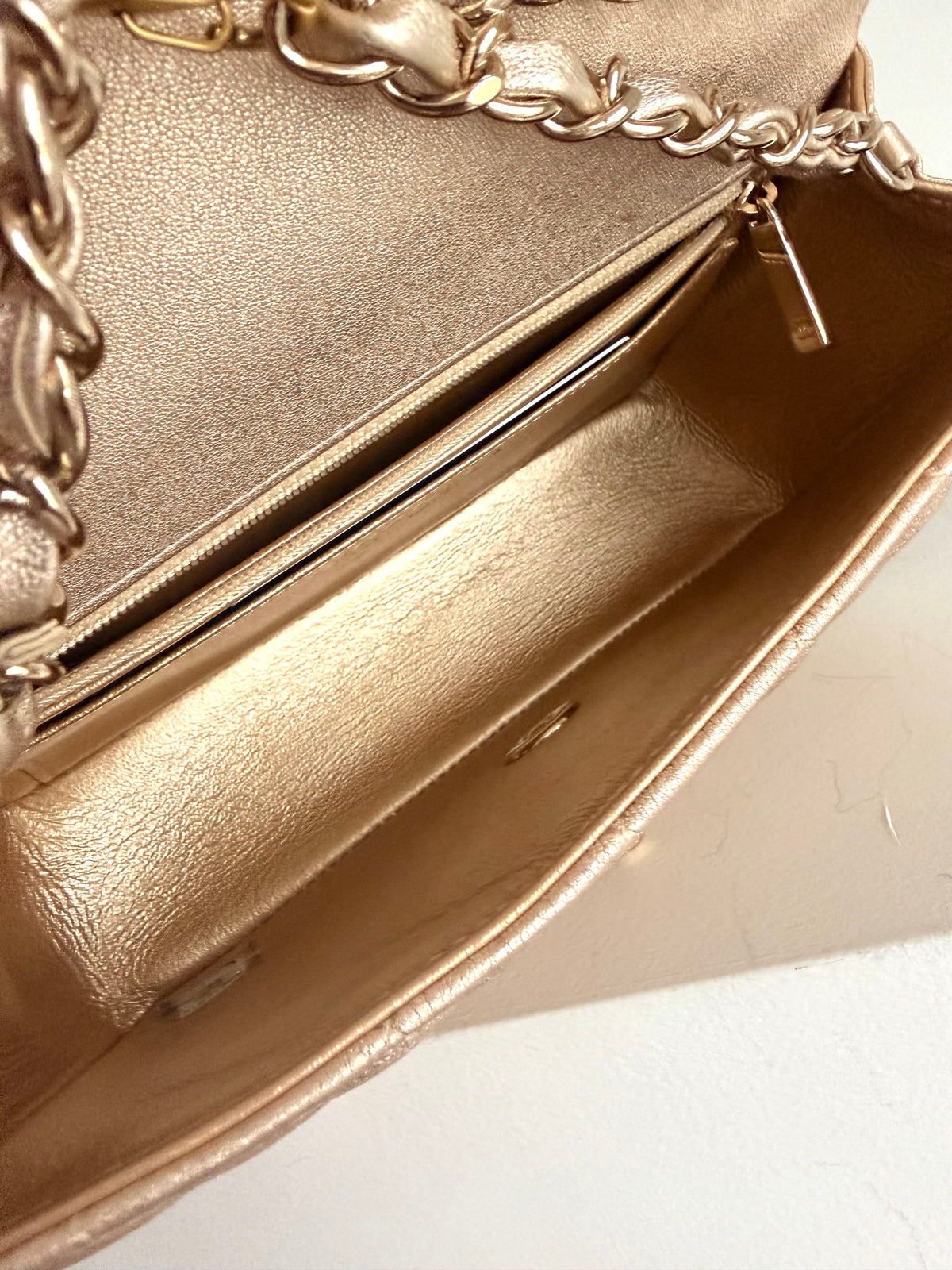 Chanel Mini Classic Gold On Gold