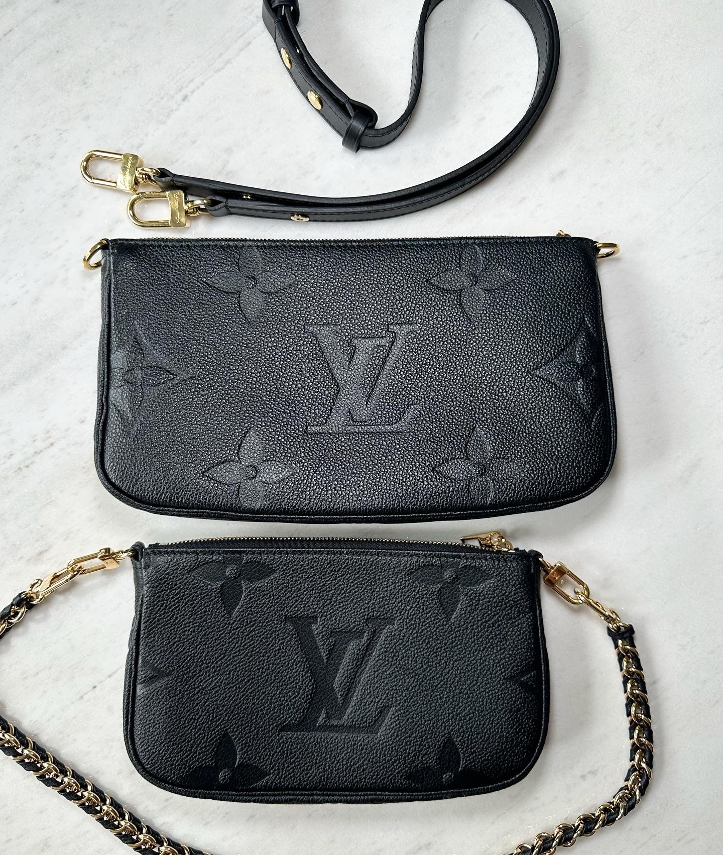 Louis Vuitton Multipochette Empriente Monogram, Black